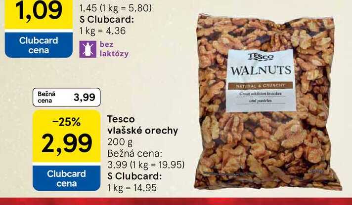 Tesco vlašské orechy 200g