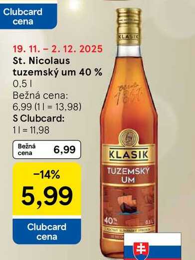 St. Nicolaus tuzemský um 40 % 0,5l