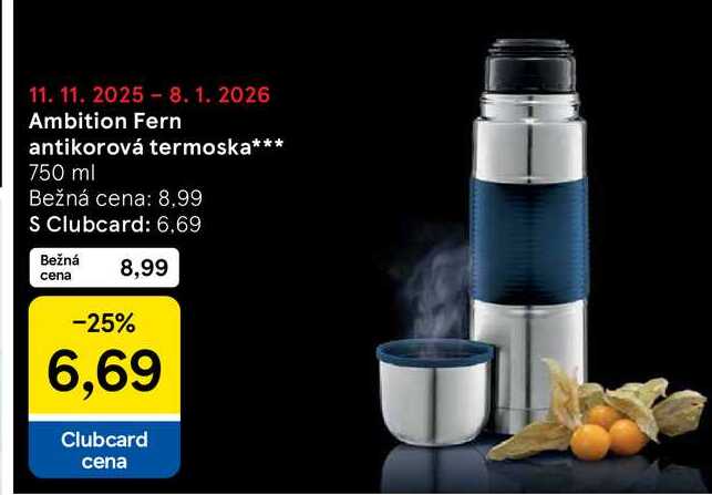 Ambition Fern antikorová termoska 750 ml