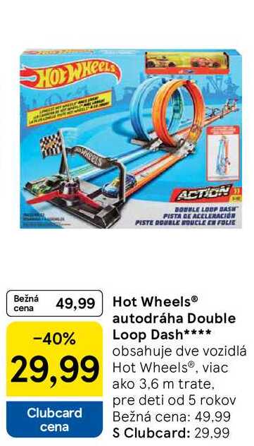 Hot Wheels® autodráha Double Loop Dash