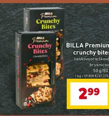 BILLA Premium Crunchy Bites 50g