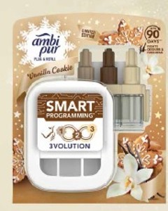 Ambi Pur 3Volution štartovacia súprava osviežovača vzduchu do zásuvky vanilkový keksík