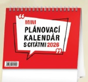 Stolový kalendár plánovací s citátmi 2026*