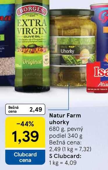Natur Farm uhorky 680 g
