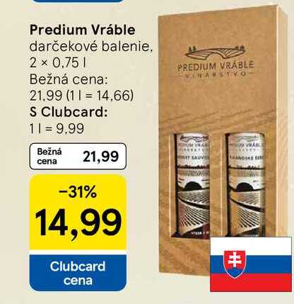 Predium Vráble darčekové balenie, 2 x 0,75l