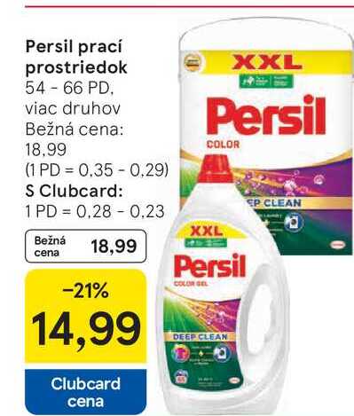 Persil prací prostriedok 54-66 PD, viac druhov 