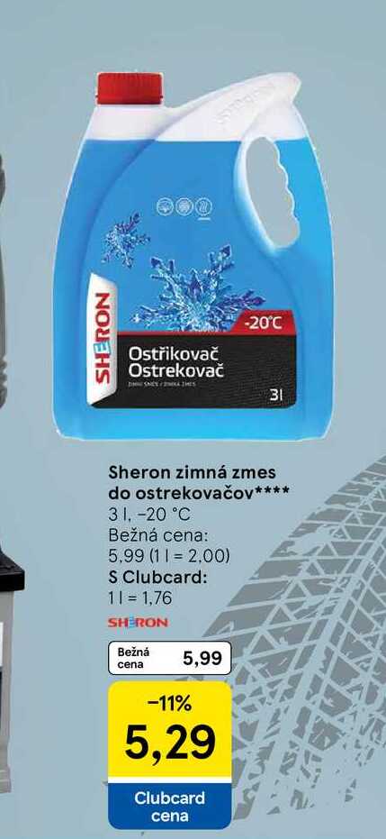 Sheron zimná zmes do ostrekovačov 3l, -20 °C