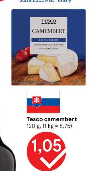 Tesco camembert 120 g