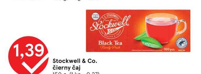Stockwell & Co. čierny čaj Black Tea Family Pack 100pcs