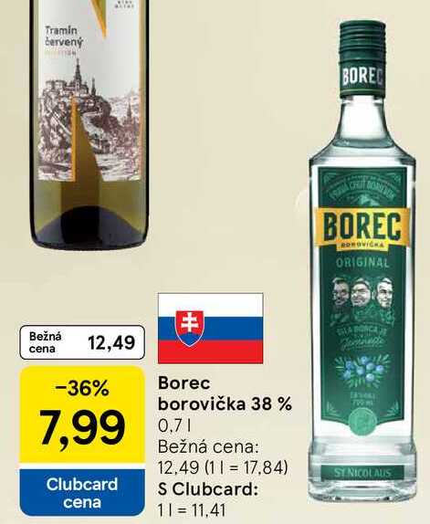 Borec borovička 38 % 0,7l