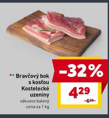 Bravčový bok s kosťou 1 kg 