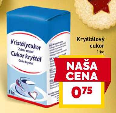 Cukor kryštál 1 kg