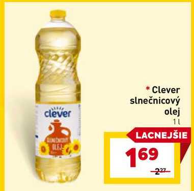 Clever slnečnicový olej 1l