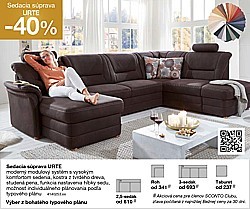 Sedacia súprava URTE - 3-sedák