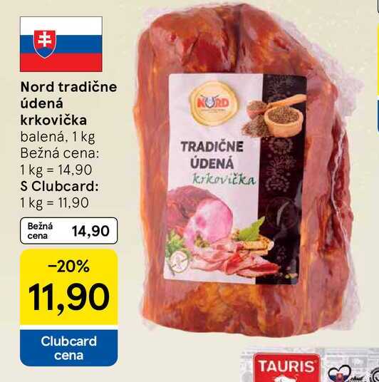 Nord tradične údená krkovička balená, 1 kg