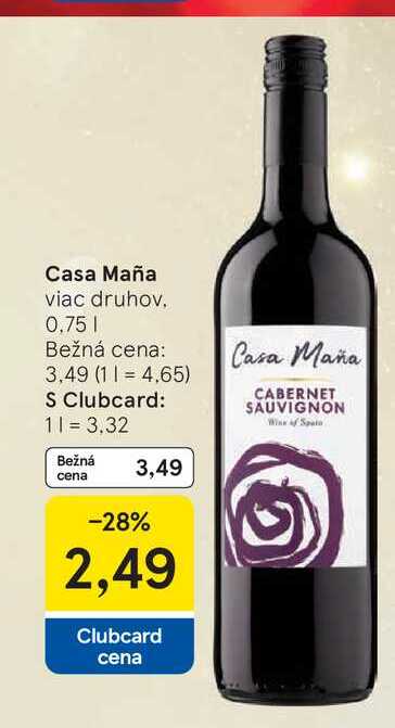 Casa Maña viac druhov. 0.75 l