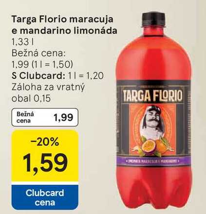 Targa Florio maracuja e mandarino limonáda 1,33 l