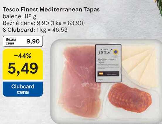 Tesco Finest Mediterranean Tapas balené 118 g