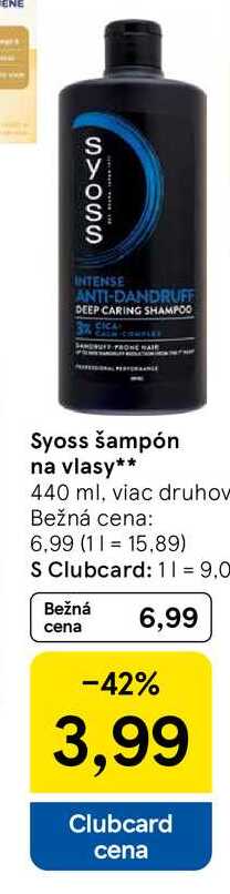 Syoss šampón na vlasy 440 ml