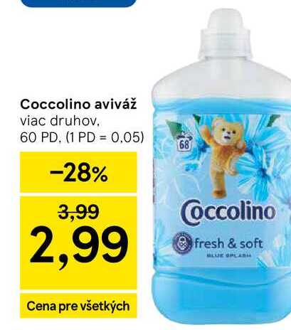 Coccolino aviváž viac druhov 60 PD