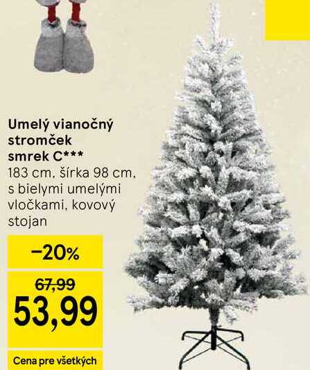 Umelý vianočný stromček smrek C 183 cm, šírka 98 cm