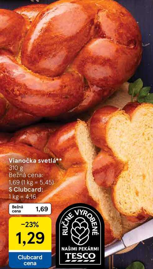 Vianočka svetlá 310 g 