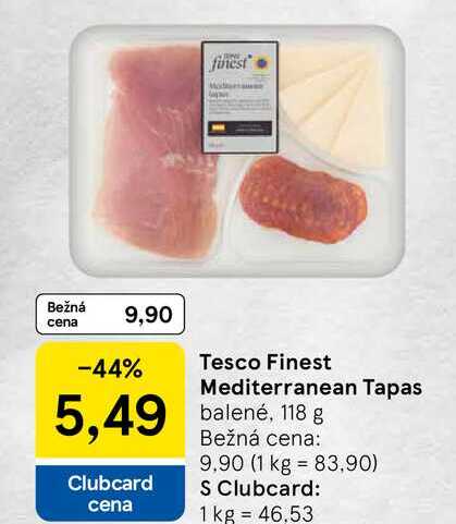 Tesco Finest Mediterranean Tapas balené, 118 g 