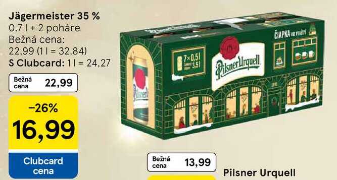 Pilsner Urquell 7x500 ml plechovka + čiapka