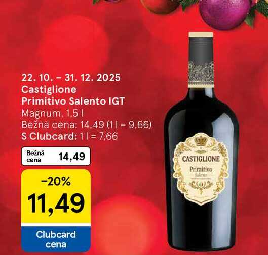 Castiglione Primitivo Salento IGT Magnum, 1,5l