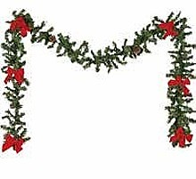 VIANOČNÁ UMELÁ GIRLANDA S MAŠĽAMI