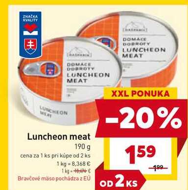Luncheon meat 190 g 