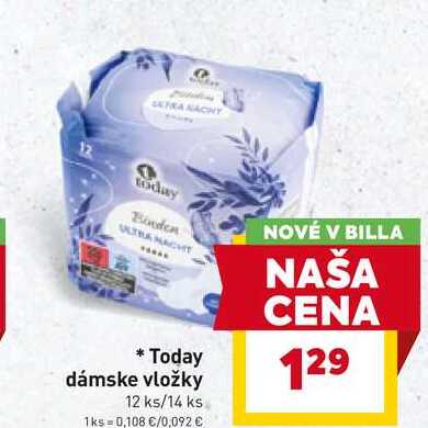 Today dámske vložky 12 ks/14 ks 