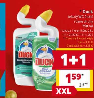 Duck tekutý WC čistič rôzne druhy 750 ml 
