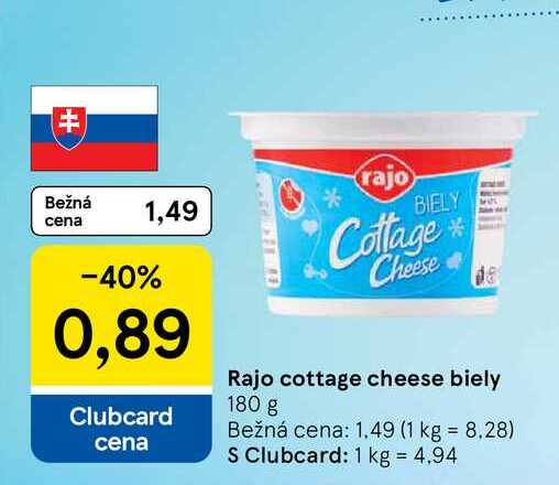 Rajo cottage cheese biely 180 g