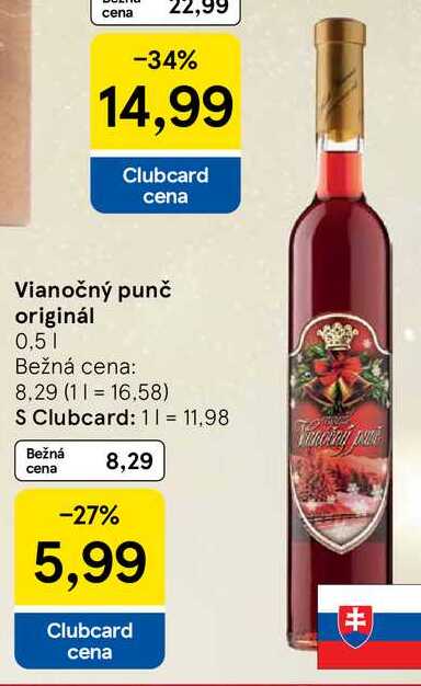 Vianočný punč originál 0,5l