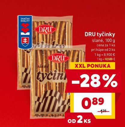 DRU tyčinky slané, 100 g