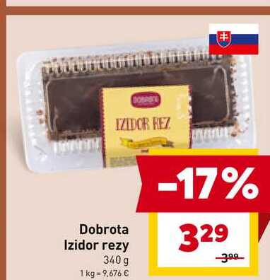 Dobrota Izidor rezy 340 g 