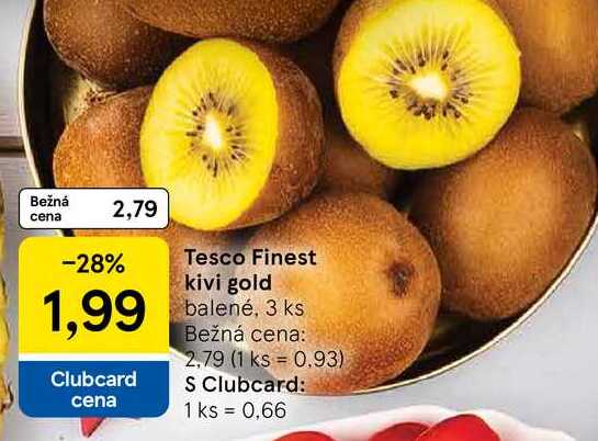 Tesco Finest kivi gold balené, 3 ks