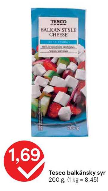 Tesco balkánsky syr 200 g