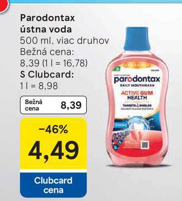 Parodontax ústna voda 500 ml