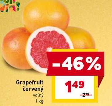 Grapefruit červený voľný 1 kg 