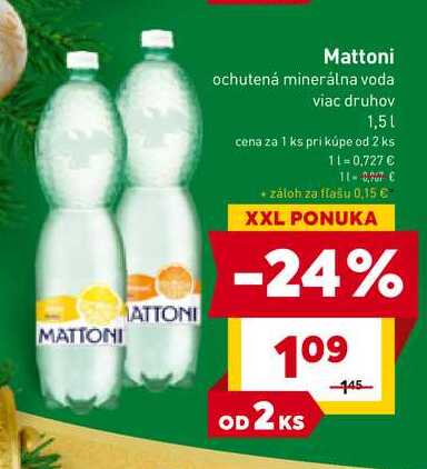 Mattoni Nealkoholický ochutený nápoj 1,5 l
