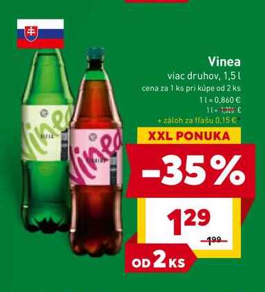Vinea viac druhov, 1,5l