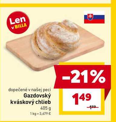Gazdovský kváskový chlieb 405 g