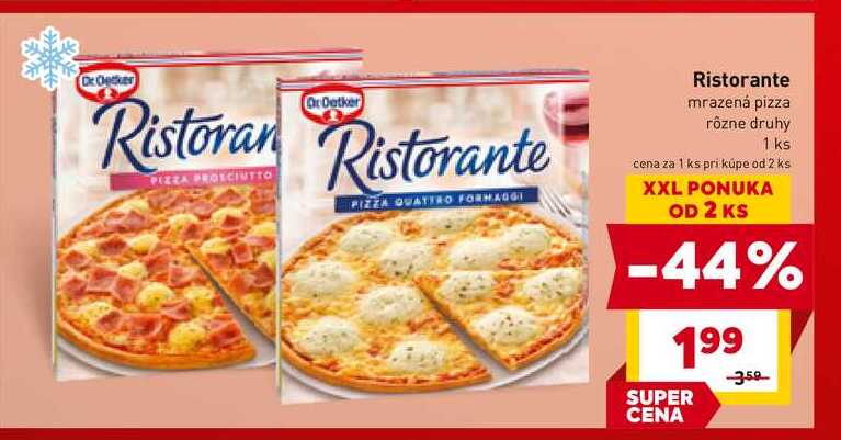 Dr. Oetker Ristorante mrazená pizza rôzne druhy 1 ks