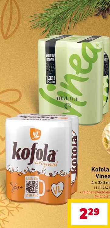 Kofola, 4x330 ml v akcii