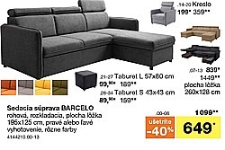 Sedacia súprava BARCELO
