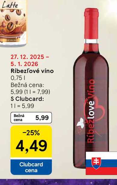 Ríbezľové víno 0,75l