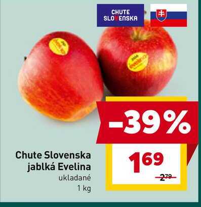 Chute Slovenska jablká Evelina ukladané 1 kg