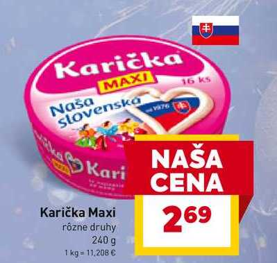 Karička Maxi rôzne druhy 240 g 